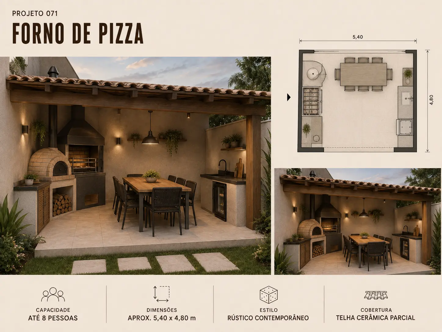 Projeto 071: Forno de Pizza